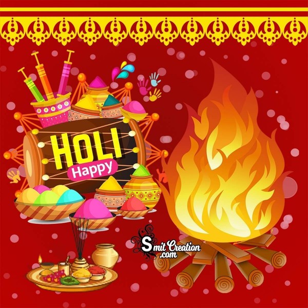 Happy Holi Greeting Card