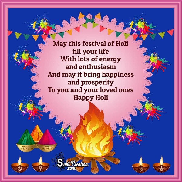 Happy Holi Wishes Card