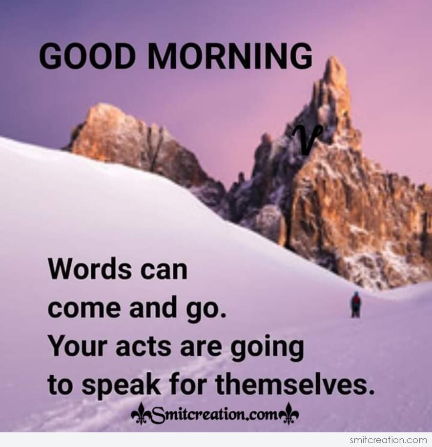 Good Morning Words Quote - SmitCreation.com