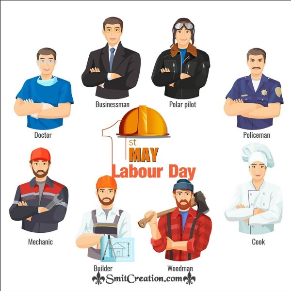 1st May Labour Day Card