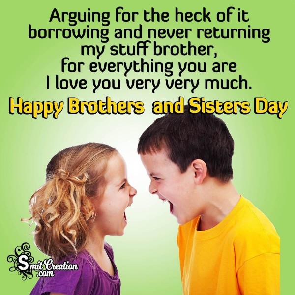 Happy Brother’s and Sister’s Day Wishes To Brother