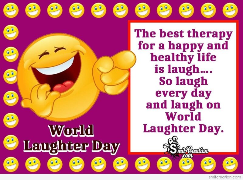 World Laughter Day Quote Card 