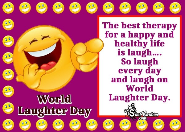 World Laughter Day Quote Card