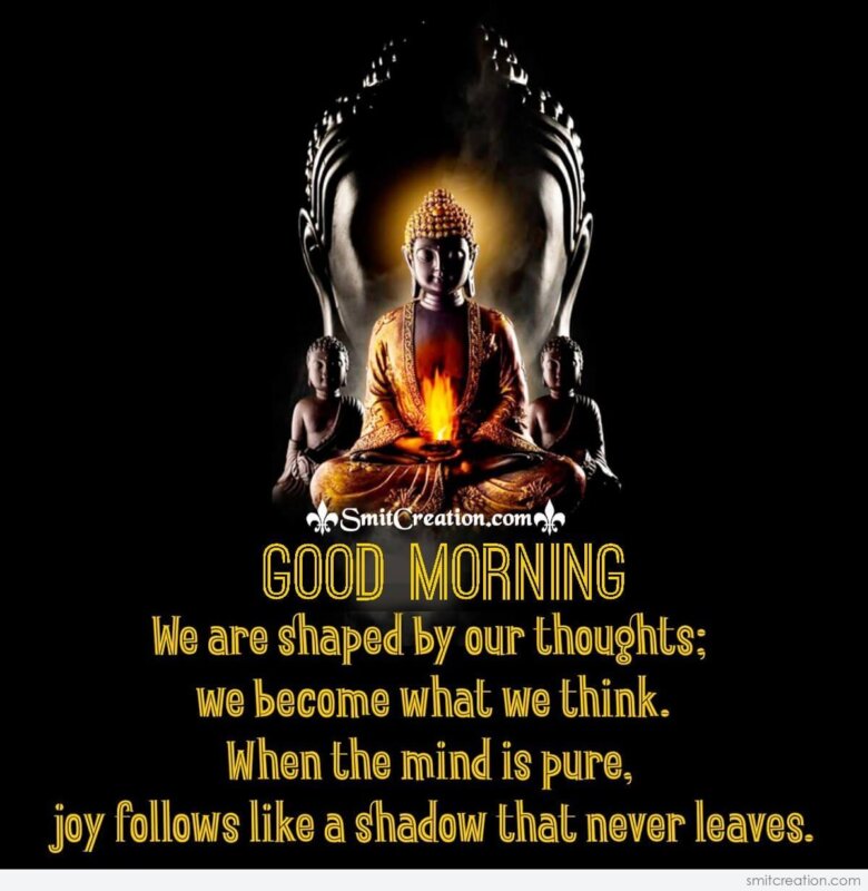 Good Morning Buddha Quote On Thoughts - SmitCreation.com
