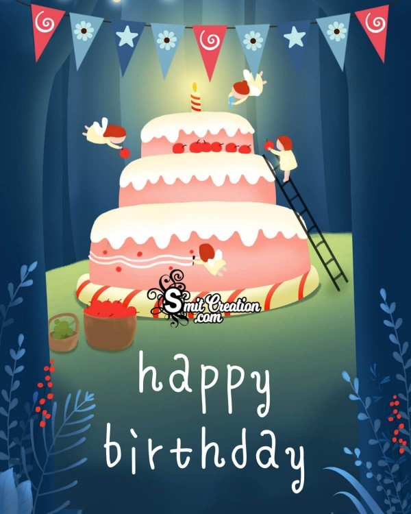 Happy Birthday Big Cake Card