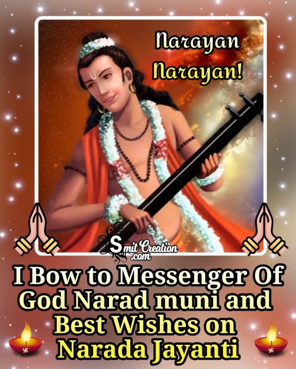 Best Wishes On Narad Jayanti Greeting