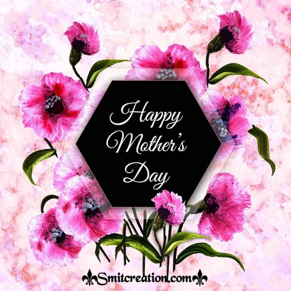 Happy Mother's Day Pink Flowers Card