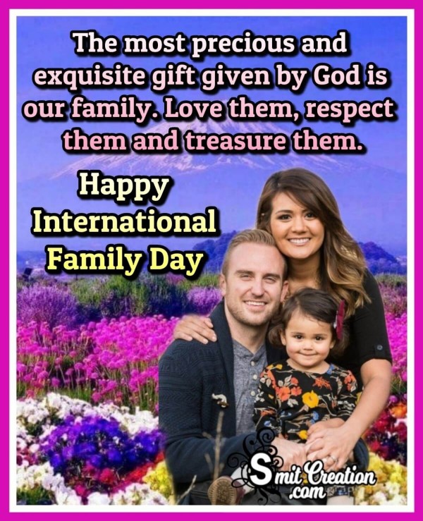 Happy International Family Day To You