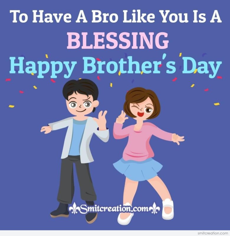 Happy Brother's Day Blessing - SmitCreation.com