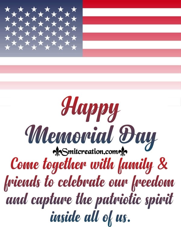 Happy Memorial Day Greeting For Friends And Family