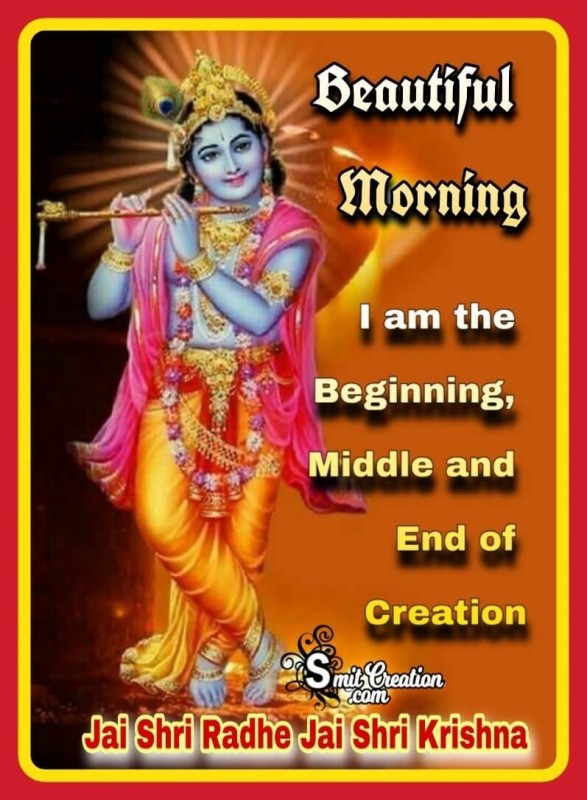 Beautiful Morning Krishna Saying