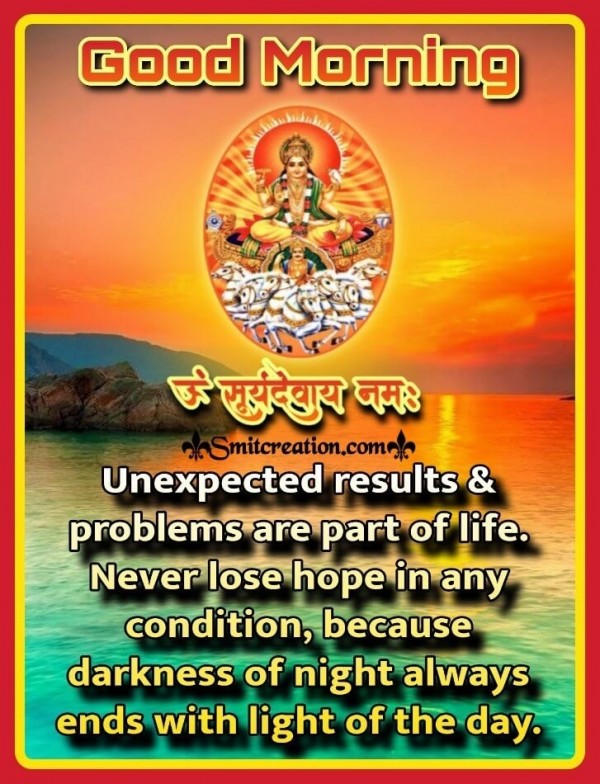 Good Morning Om Suryadevay Namah