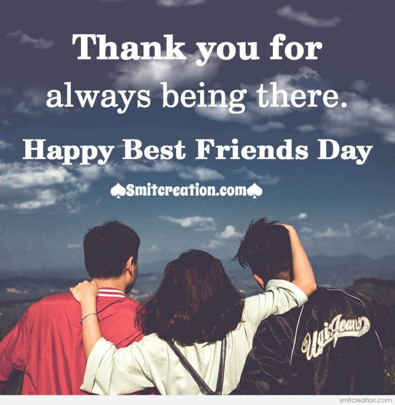 Best Friends Day Thank You Image - SmitCreation.com