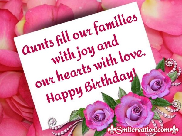 Happy Birthday Card for Aunt - SmitCreation.com