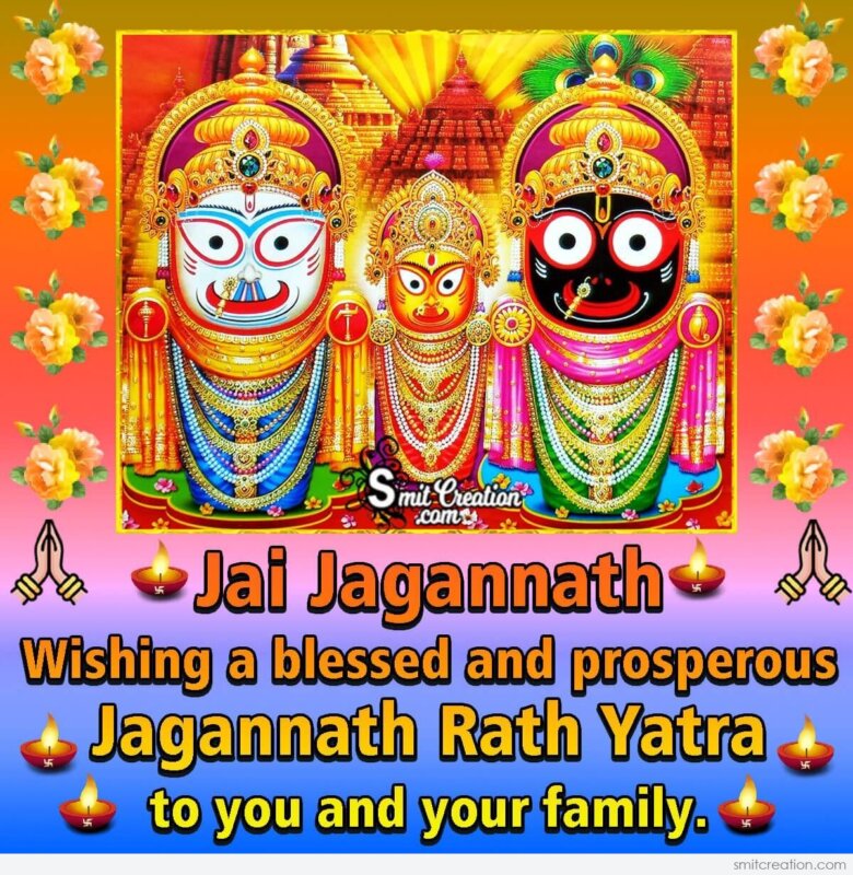 Jagannath Rath Yatra Wishes For You And Your Family - SmitCreation.com