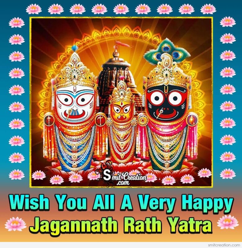 Wish You All A Very Happy Jagannath Rath Yatra - SmitCreation.com