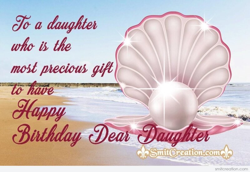 Happy Birthday Dear Daughter - SmitCreation.com