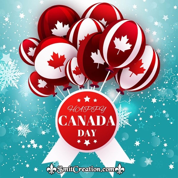 Happy Canada Day Balloons Image