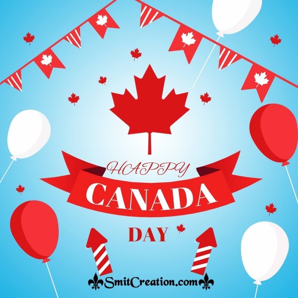 Happy Canada Day Balloons Pic