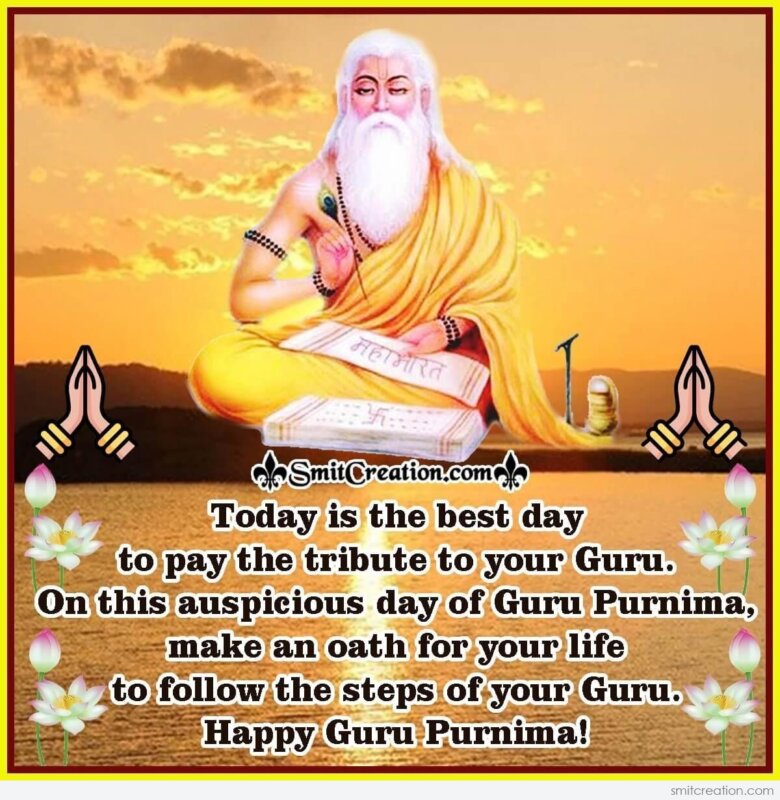 Happy Guru Purnima Message Image For Guru 