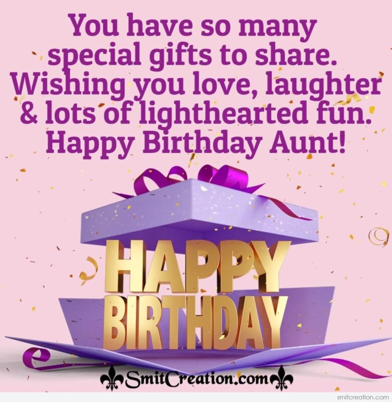 Happy Birthday Wishes For Aunt - SmitCreation.com