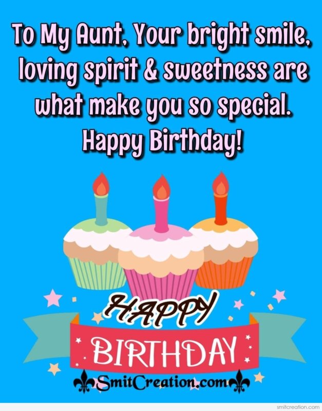 Happy Birthday Wishes To My Aunt - SmitCreation.com