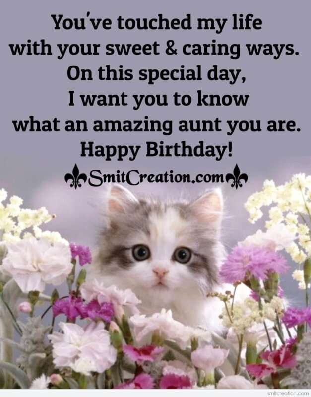 Happy Birthday Wishes To Amazing Aunt - SmitCreation.com