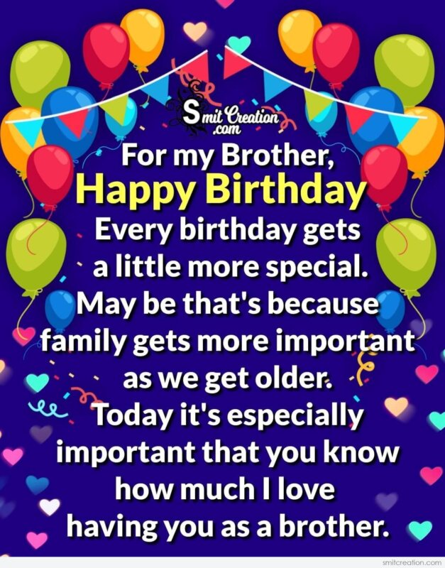 Happy Birthday To My Big Brother Quotes