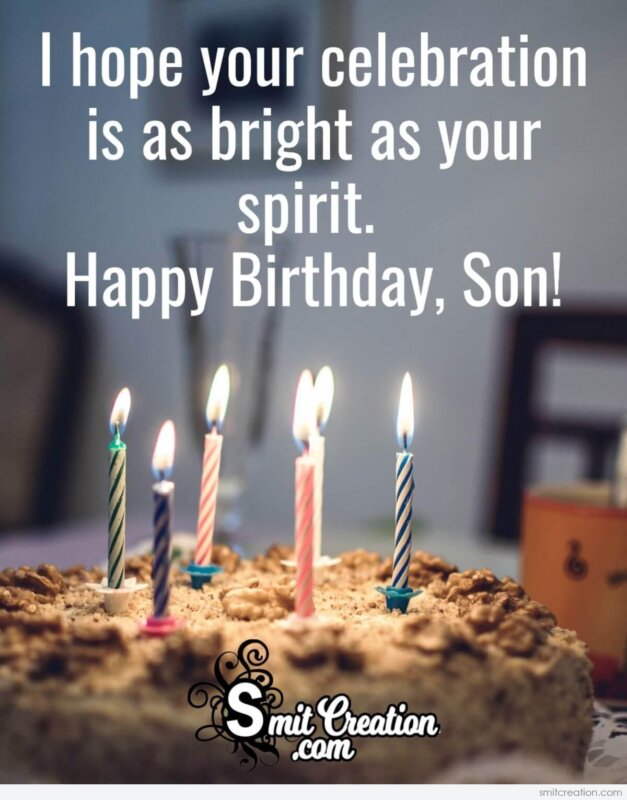 Happy Birthday Wish For Son - SmitCreation.com