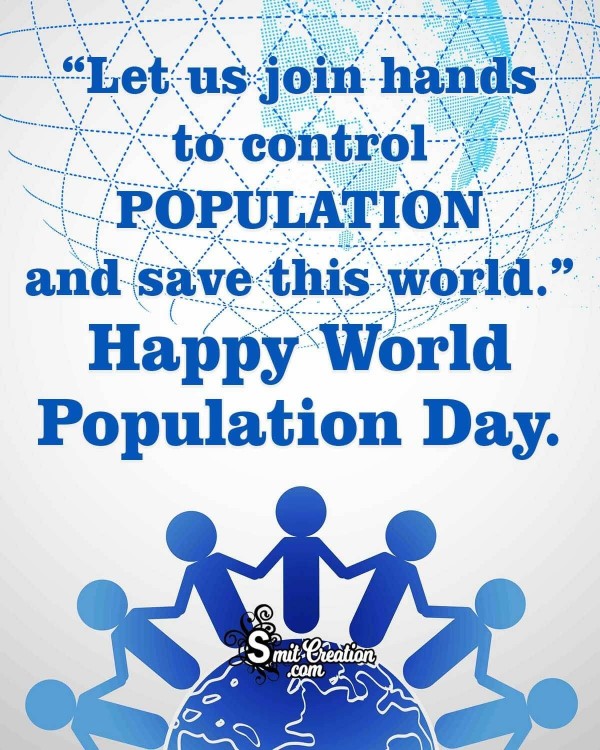 Happy World Population Day Poster