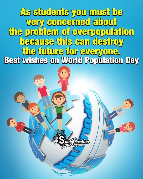 Best Wishes To Students On World Population Day