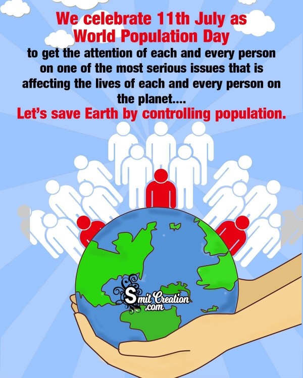 Let’s Save Earth By Controlling Population Poster