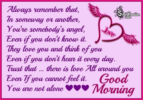 Good Morning Angel Message Image