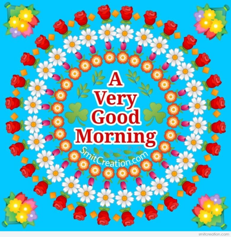 Good Morning Flower Mandala - SmitCreation.com