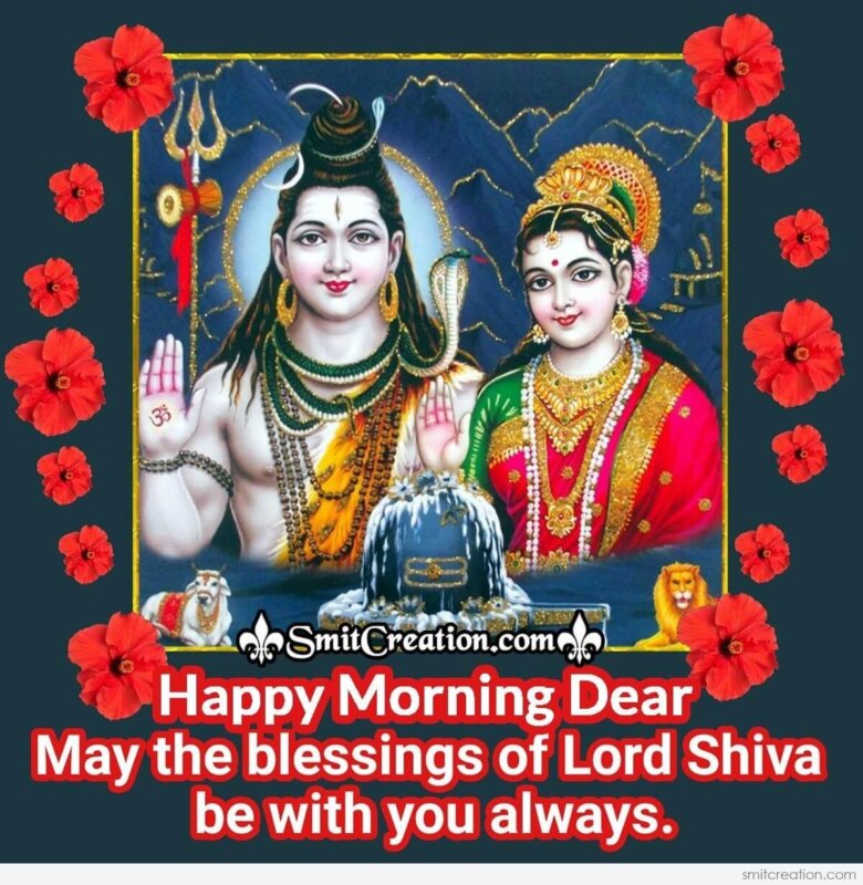 Happy Morning Blessings Of Shiva - SmitCreation.com