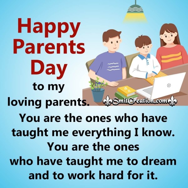 Happy Parents Day To My Loving Parents