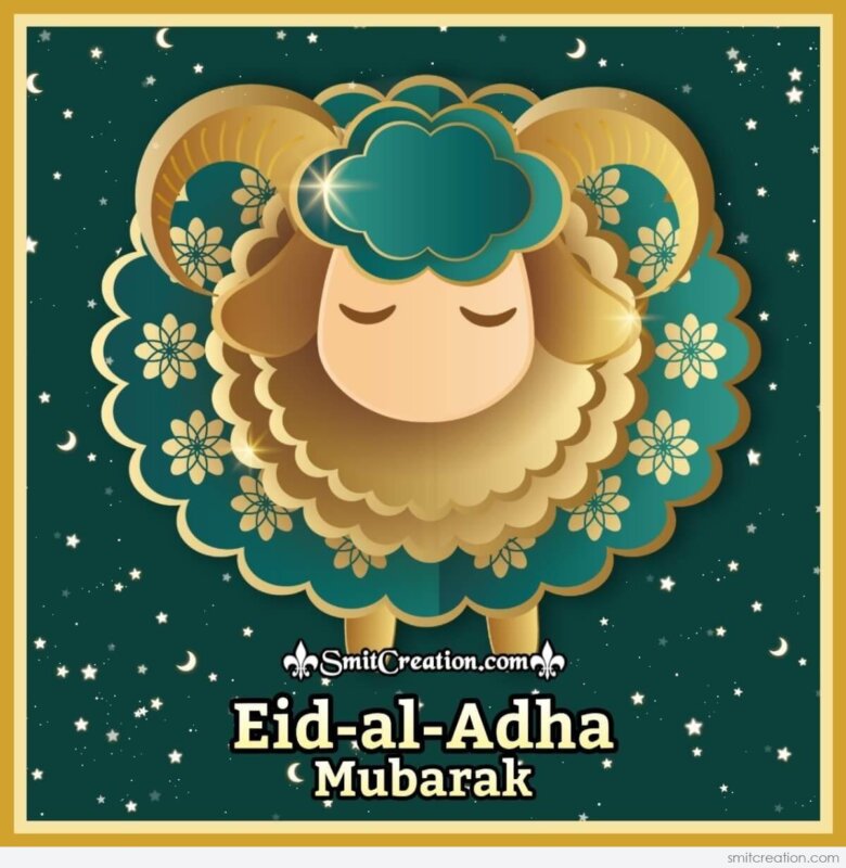Eid-al-Adha Mubarak Greeting Card 