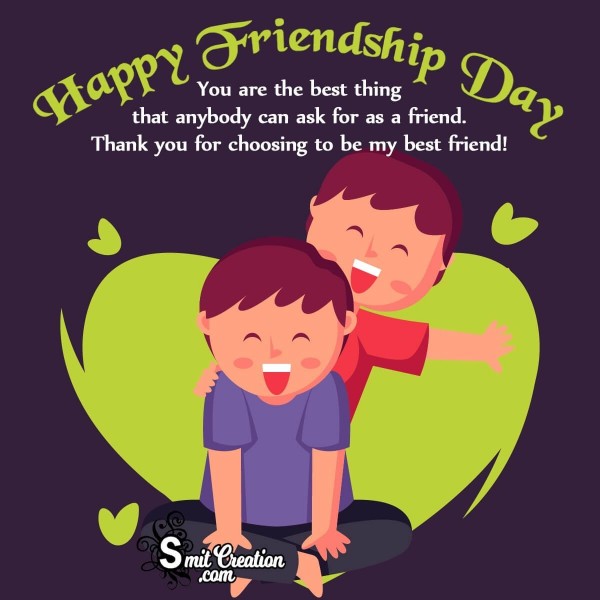 Happy Friendship Day Thank You Image