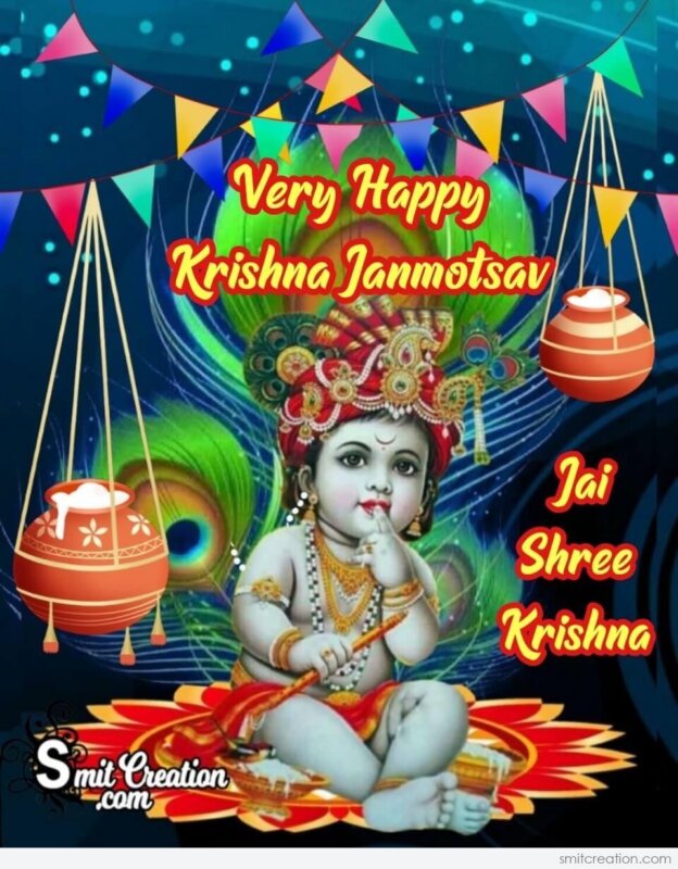 Very Happy Krishna Janmotsav - SmitCreation.com