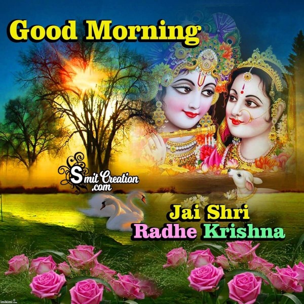 Good Morning Jai Shri Radha Krishna Image