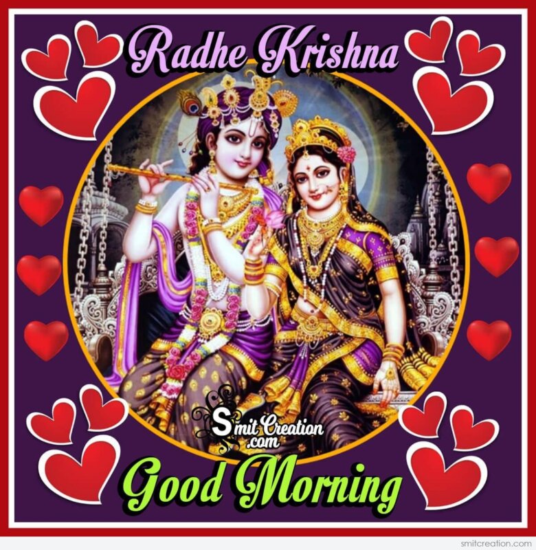 Radhe Krishna Good Morning - SmitCreation.com