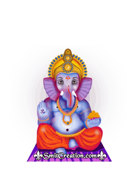 Digital Ganesha Decoration By Text Symbols