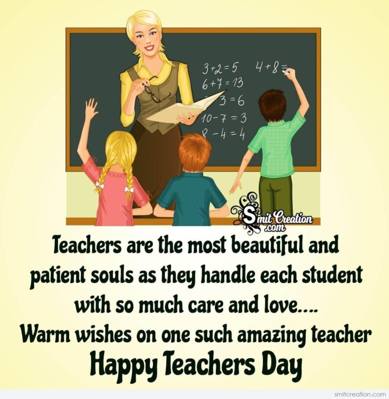 Warm Wishes On Teachers Day To Amazing Soul - SmitCreation.com