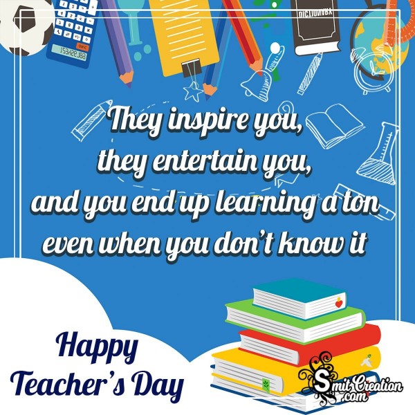 Happy Teachers Day Inspiring Quote Image