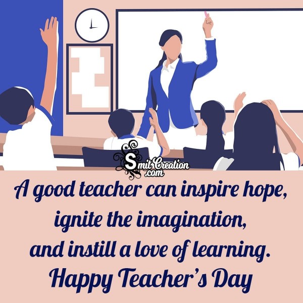 Happy Teachers Day Inspirational Image