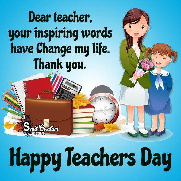 Happy Teachers Day Thank You Message Picture