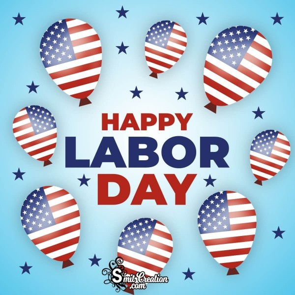 Happy Labor Day Balloons Image