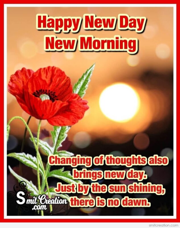 Happy New Day New Morning - SmitCreation.com