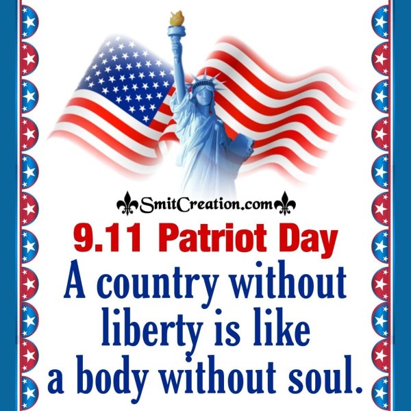 9.11 Patriot Day Catchy Slogan Image