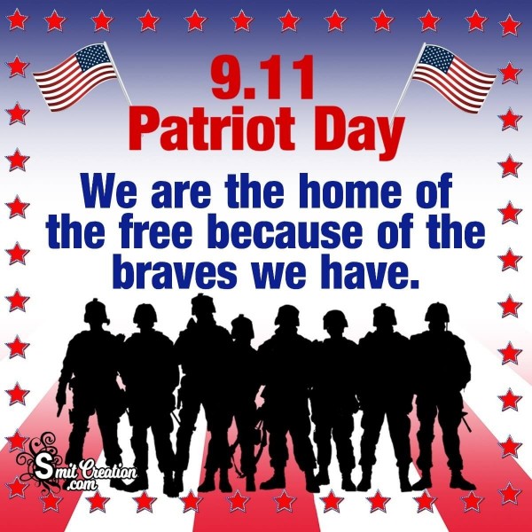 9.11 Patriot Day Catchy Slogan Picture